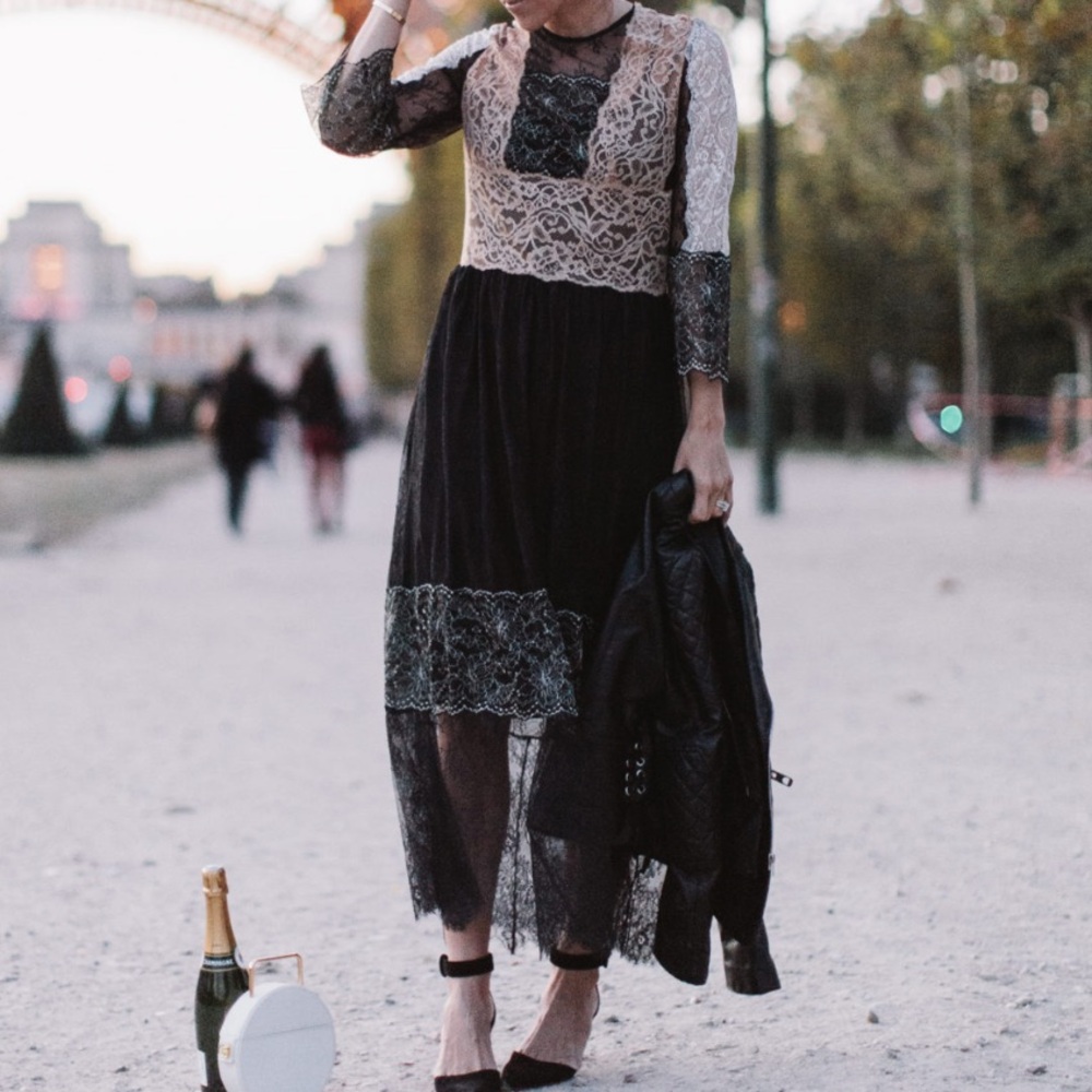 Sandro Lace Maxi Dress